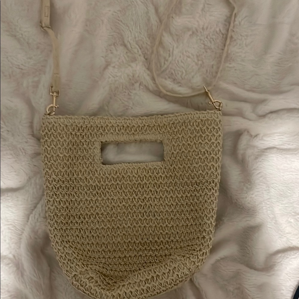 Wild Fable Cream Shoulder Bag with Chain Strap